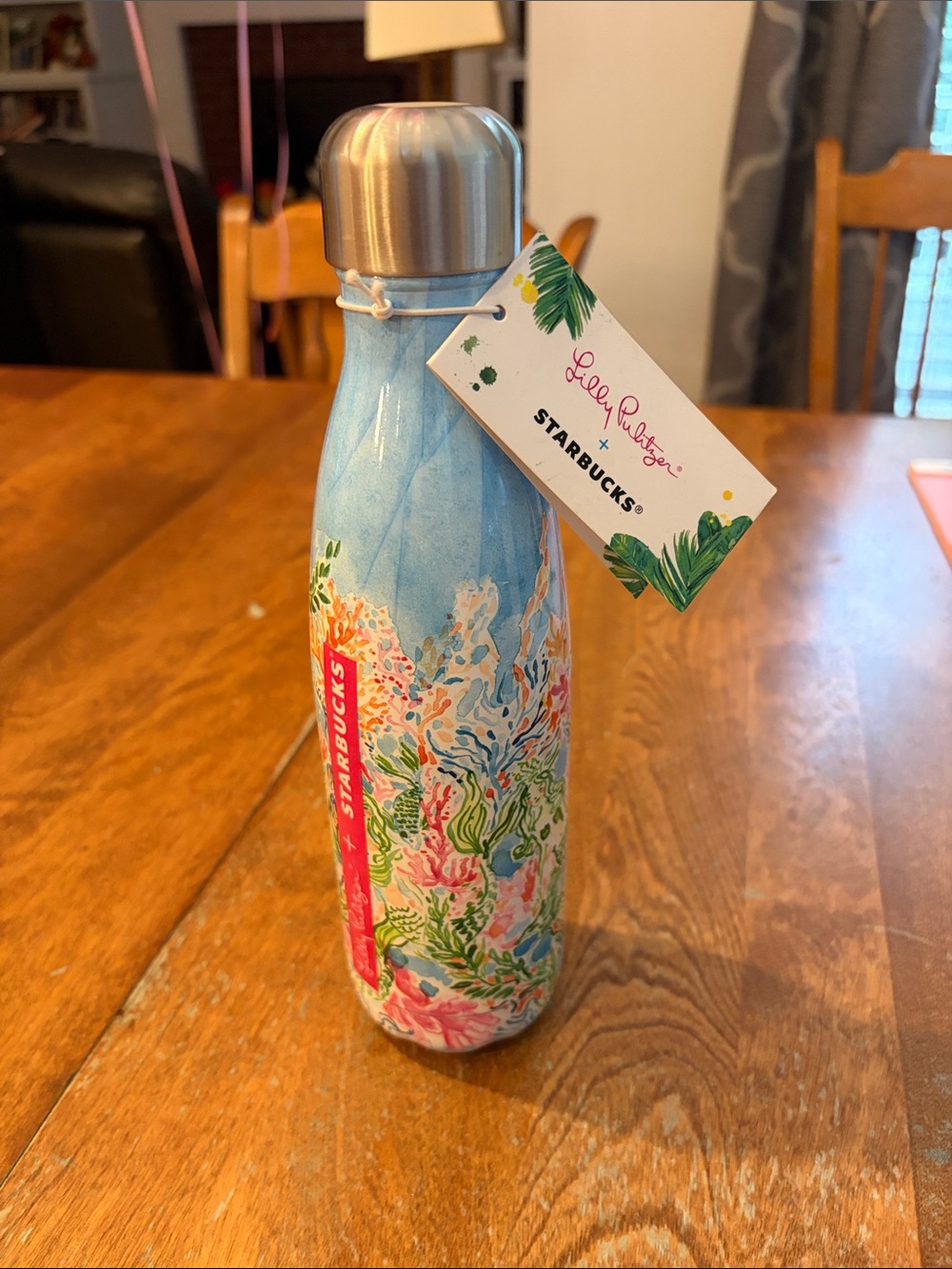 Lilly Pulitzer X Starbucks S’well Sirens Calling Mermaid Water Bottle NWT